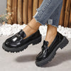 2024 Spring Summer Comfortable Soft Temu Slope Heel Women's Shoes Korean Style Simple Fashion Flat Shoes Rubber Sole loafer 🔥