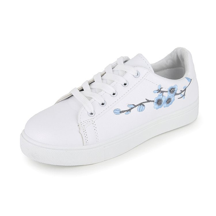 Fashion Embroider Breathble Vulcanized Shoes Women Sneakers Pu Leather Platform Shoes Women Lace Up Casual Shoes 544srf5🌿
