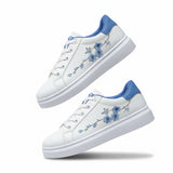 Fashion Embroider Breathble Vulcanized Shoes Women Sneakers Pu Leather Platform Shoes Women Lace Up Casual Shoes 544srf5🌿