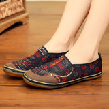 2026 Spring New Style Flat Comfortable Slip-On Shoes for Middle-Aged and Elderly Women, Non-Slip Soft-Soled Comfortable Women's Shoes