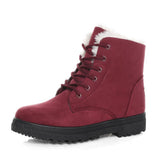 Temu New Snow Boots Women's Flat Heel Korean Style Martin Boots Winter Cotton Short Boots Women's Cotton Shoes Cross-border plus size
