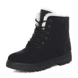 Temu New Snow Boots Women's Flat Heel Korean Style Martin Boots Winter Cotton Short Boots Women's Cotton Shoes Cross-border plus size