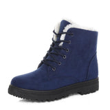Temu New Snow Boots Women's Flat Heel Korean Style Martin Boots Winter Cotton Short Boots Women's Cotton Shoes Cross-border plus size