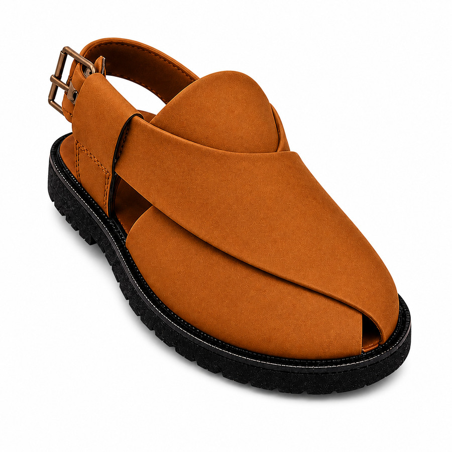 Light Brown Peshawari Sandal for Men – Premium Comfortable & Durable Footwear