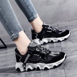 Dad Shoes for Women, Spring and Autumn 2026 New Model, Popular Breathable Versatile Casual Shoes, Thick-Soled White Sneakers, Trendy