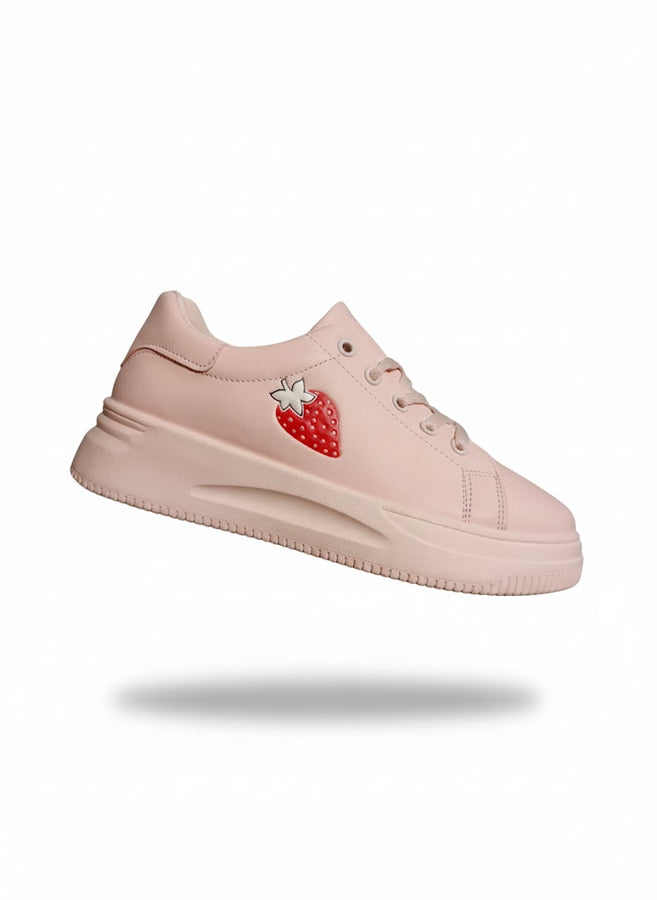 New Women Casual Walking Shoes Summer Flat Lace Up Leather High Quality Sneakers Fashion Flat-Bottomed Female Gump Sneakers