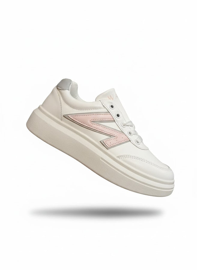 New Women Casual Walking Shoes Summer Flat Lace Up Leather High Quality Sneakers Fashion Flat-Bottomed Female Gump Sneakers