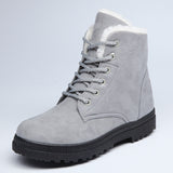 Temu New Snow Boots Women's Flat Heel Korean Style Martin Boots Winter Cotton Short Boots Women's Cotton Shoes Cross-border plus size