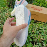 Women’s Pastel Blue & Pink Casual Sneakers | AF1-Inspired