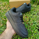 WOMENS All-Black Casual Sneakers | AF1-Inspired