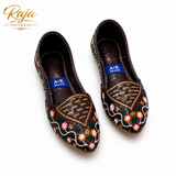 Elegant Brown Embroidered Khussa for Women – Comfortable & Lightweight | Raja Footwear