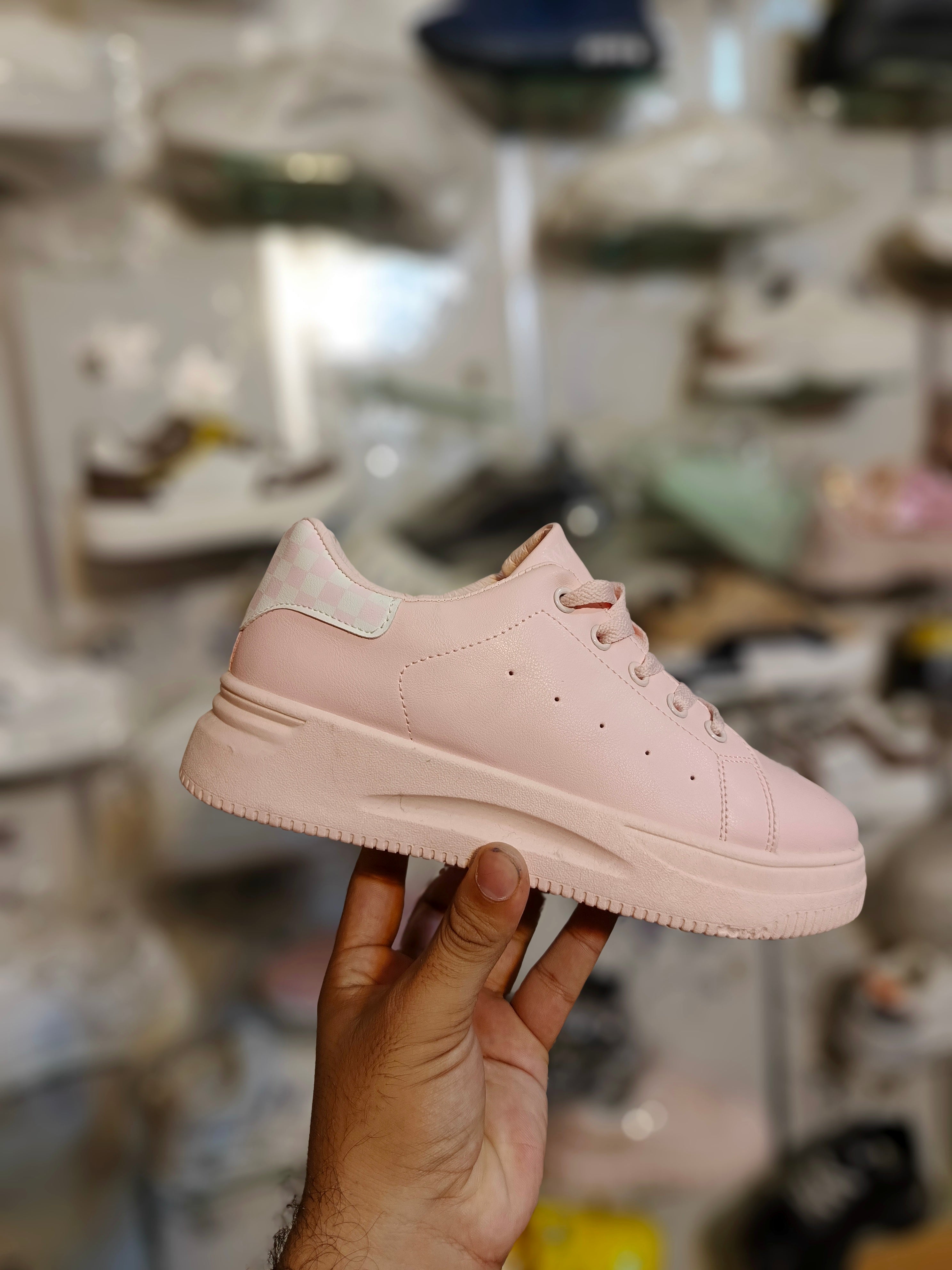 New Women Casual Walking Shoes Summer Flat Lace Up Leather High Quality Sneakers Fashion Flat-Bottomed Female Gump Sneakers