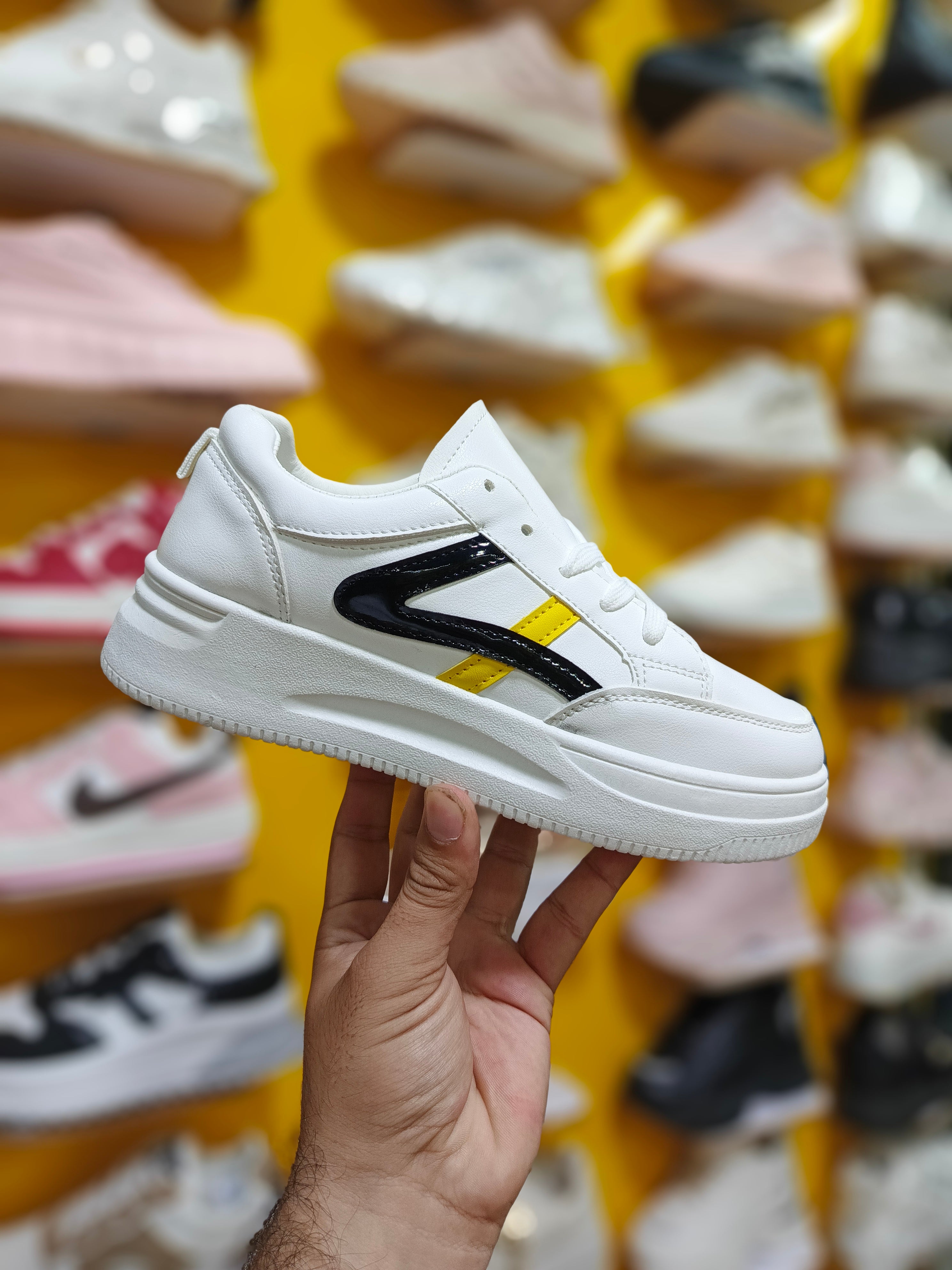 New Women Casual Walking Shoes Summer Flat Lace Up Leather High Quality Sneakers Fashion Flat-Bottomed Female Gump Sneakers