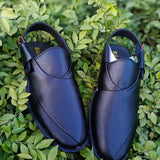 Step into Tradition with Modern Comfort – Premium Black Peshawari Chappal