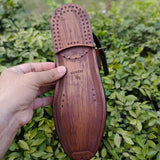 Classic Brown Glossy Peshawari Chappal – Handcrafted Elegance for Men
