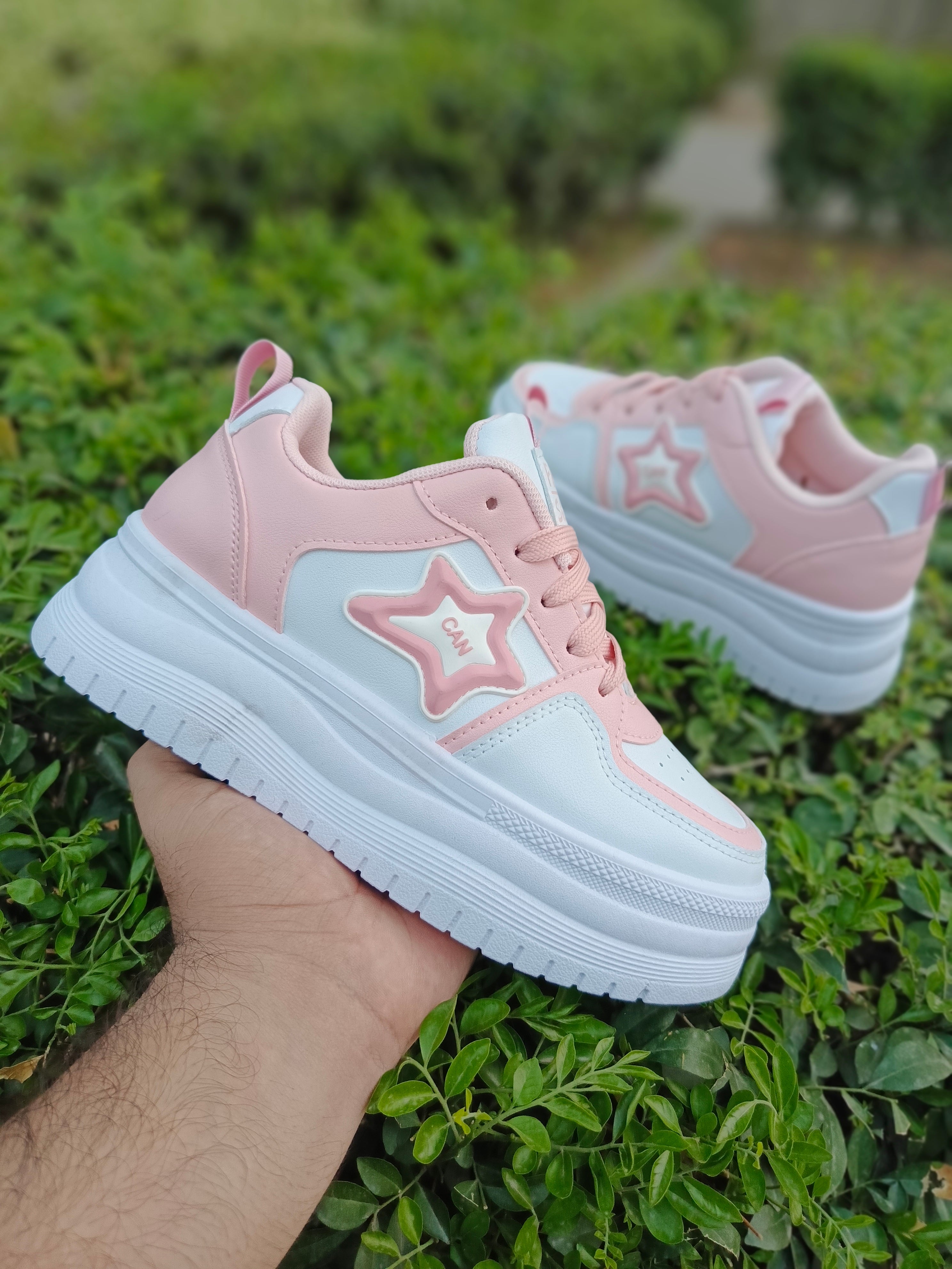 Women’s Star Patch Chunky Sneakers | Fashion Shoes