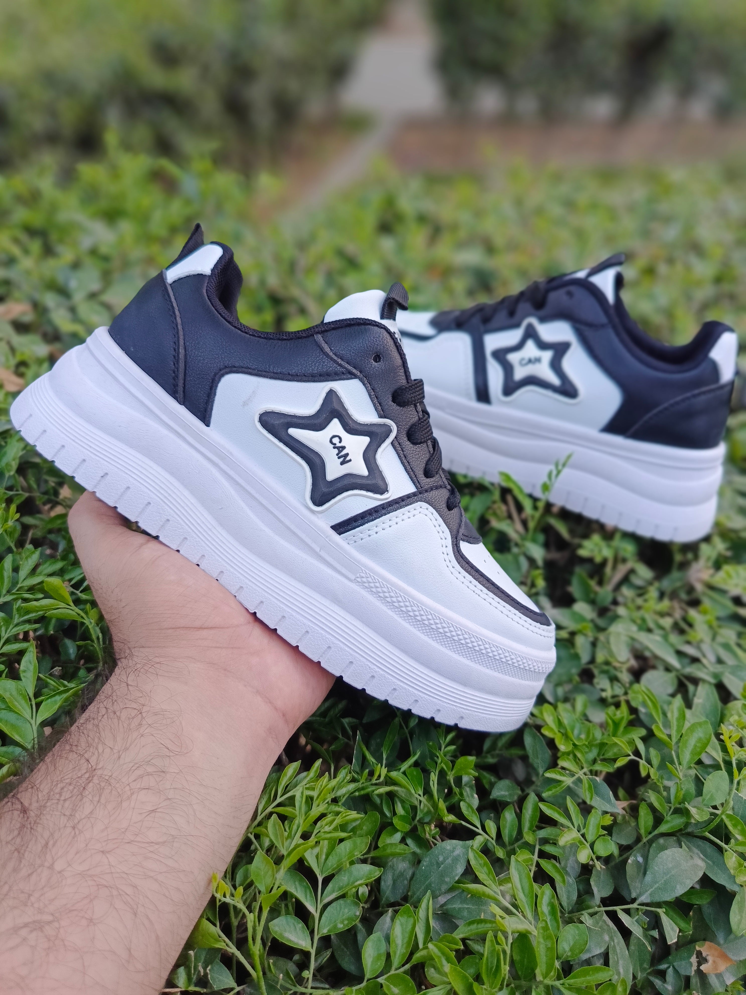 Women’s Star Patch Chunky Sneakers | Fashion Shoes