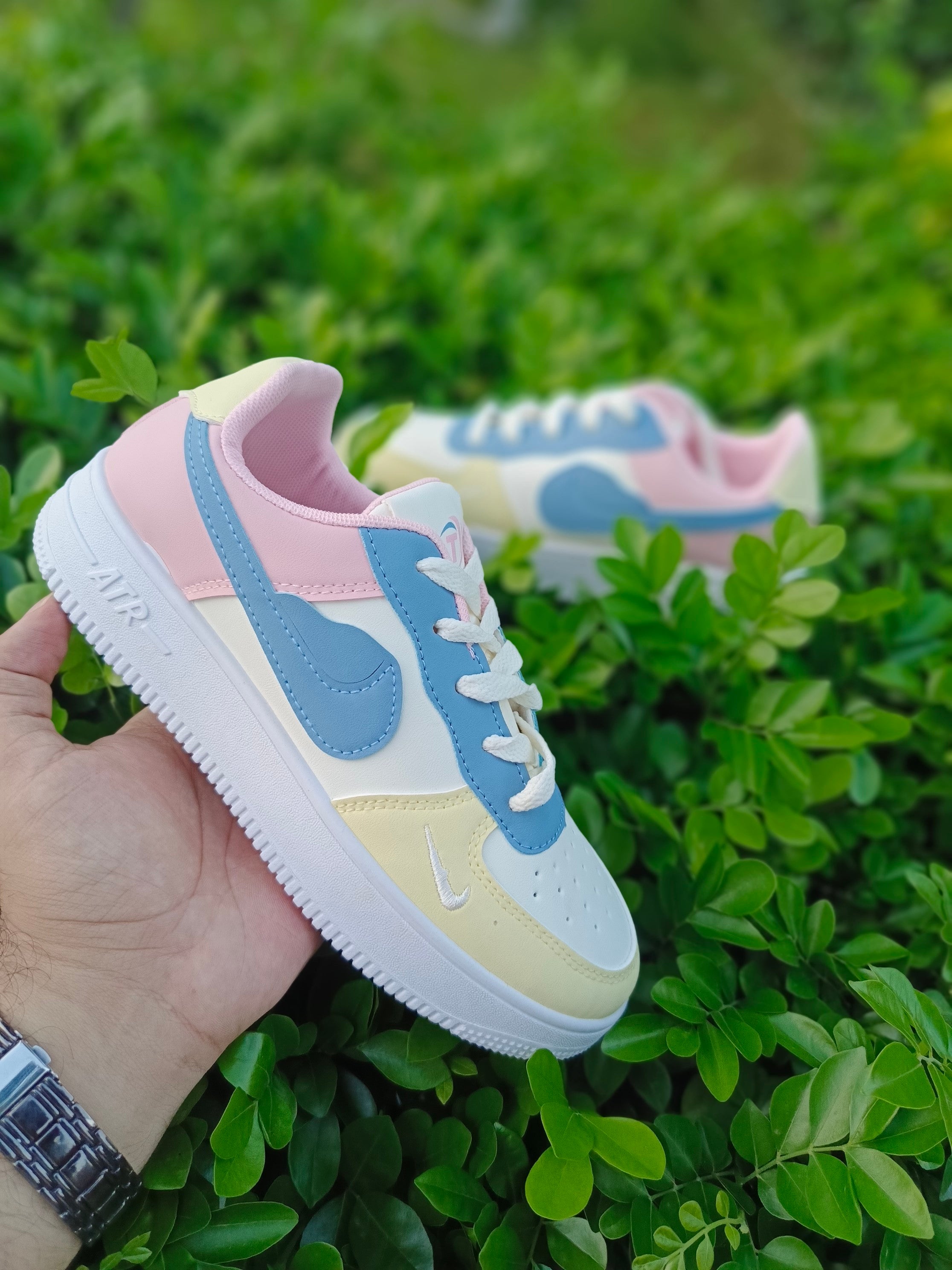 Pastel Air Colorblock Sneakers – Women’s Stylish Comfort Shoes 🔥