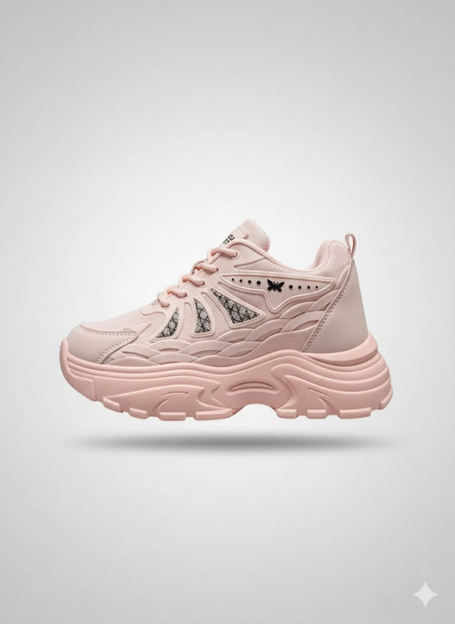 2025 Chunky Sneakers with Golden Charm – Premium Street Style for Women