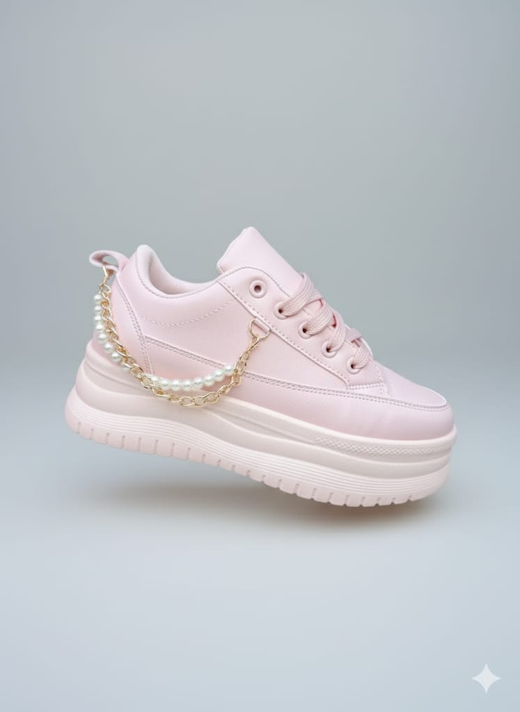 "Stylish Double Bangle Sneakers for Girls – Trendy & Comfortable Footwear"