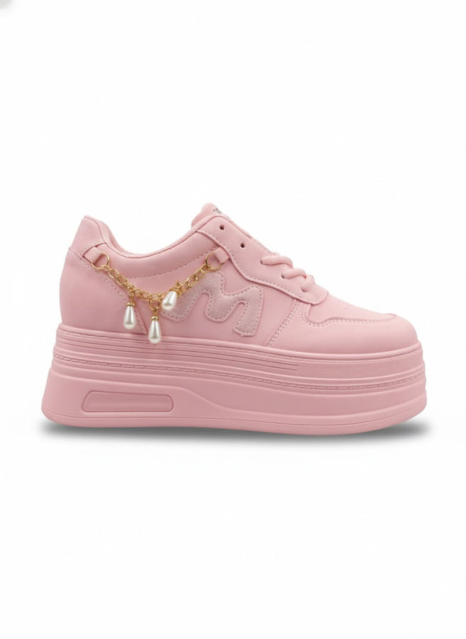 Korean Stylish High Sole Sneakers for Women | Trendy Chunky Sneakers | Comfortable Daily Wear