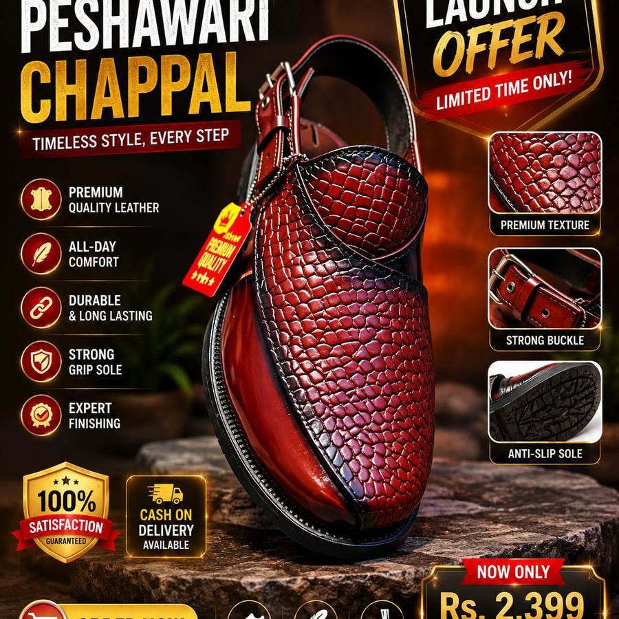 Premium Light Brown Peshawari Chappal – Comfortable & Stylish