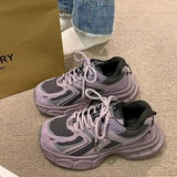 2025 Thick Purple Running Shoes for Women