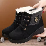 Northeast Women's Fleece Lined Snow Boots Maroon 2024