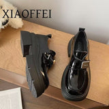 College Style Joker Small Leather Shoes Women's 2025 Spring New Work Loafers Mary Jane British Style Platform Shoes
