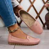 Large Size Popular Foreign Trade Stitched Laser Women's Flats Loafers Foreign Trade Cross-Border E-Commerce Supply Versatile
