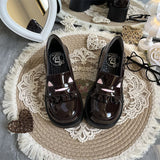 Japanese-Style College Leather Shoes Original Thick-Soled Height-Increasing Round-Toe Jk Uniform Ultra-Soft Comfortable Student Lolita Luolit