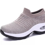 Cross-border plus size Women's Shoes Air Cushion Fly Woven sneaker Flaking Shoes Fashion Rocking Shoes Casual Shoes Socks Shoes Women's 1839