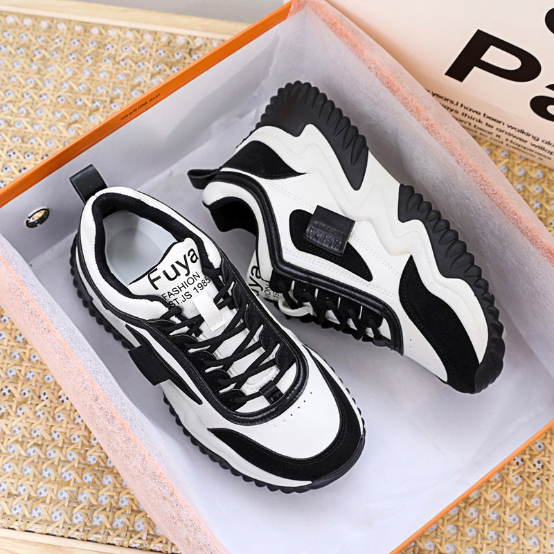 Women's Shoes 2025 Autumn New Women's Shoes Thick-Soled Breathable Dad Shoes Women's Casual Sports Shoes Popular Sneakers for Women