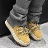 Vintage Niche Board Shoes Women's Ins Trendy 2025 Spring New Thick-soled All-match Casual Sports Student Fashion Single-layer Shoes