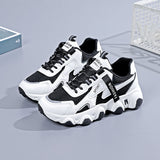 2026 Hot-Selling Spring Outdoor Running Sports Shoes Korean Style Soft-Soled Casual Shoes Mesh Versatile Thick-Soled Dad Shoes for Women