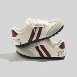 Bell 2026 Spring New Thin-Soled Fashion Sneakers for Women, Autumn Versatile Flat German Training Shoes, Round-Toe Casual Shoes for Women