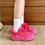 Yellow platform height-increasing board shoes for women 2024 new summer high-value foreign-style comfortable casual sneaker women