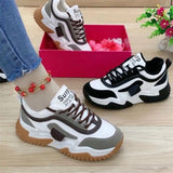 2025 Spring and Autumn Women's Shoes Thick-Soled Dad Shoes Student Women's Shoes Casual Versatile Comfortable Sports Women's Shoes Comfortable Trendy Style