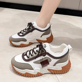 Women's Shoes 2025 Autumn New Women's Shoes Thick-Soled Breathable Dad Shoes Women's Casual Sports Shoes Popular Sneakers for Women