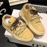 Vintage Niche Board Shoes Women's Ins Trendy 2025 Spring New Thick-soled All-match Casual Sports Student Fashion Single-layer Shoes
