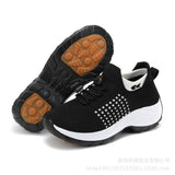 Cross-border Explosions Upgraded Non-slip plus size Women's Shoes Mother Shoes Socks Shoes Casual Flying Weaving Women's Shoes Shake Shoes for Women