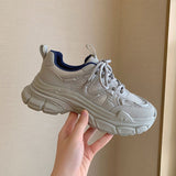 Mori Torre Shoes Women's Summer 2023 New Student Mesh Shoes Breathable Mesh Korean Style Thick-soled White Shoes Women