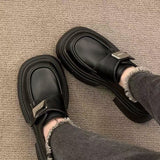 College Style Joker Small Leather Shoes Women's 2025 Spring New Work Loafers Mary Jane British Style Platform Shoes