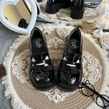 Japanese-Style College Leather Shoes Original Thick-Soled Height-Increasing Round-Toe Jk Uniform Ultra-Soft Comfortable Student Lolita Luolit