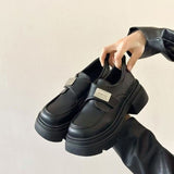 College Style Joker Small Leather Shoes Women's 2025 Spring New Work Loafers Mary Jane British Style Platform Shoes