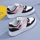 Casual Joker Platform Slab Shoes Sports Color Matching White Shoes Women's 2025 Spring New Explosions Casual Shoes for Children