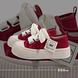 Women's thick-soled canvas shoes 2024 New breathable white shoes soft-soled lightweight casual sneakers for students ins fashion