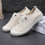 2025 Old Beijing Breathable Soft Sole Lightweight Women's Shoes Plaid Slip-On Lazy Shoes Non-Slip Walking Mom Cloth Shoes