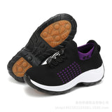 Cross-border Explosions Upgraded Non-slip plus size Women's Shoes Mother Shoes Socks Shoes Casual Flying Weaving Women's Shoes Shake Shoes for Women