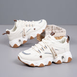 2026 New Spring and Autumn Wear-Resistant Soft-Soled Dad Shoes for Women, Non-Slip Sports Shoes, Lightweight Women's Fashionable Casual Shoes